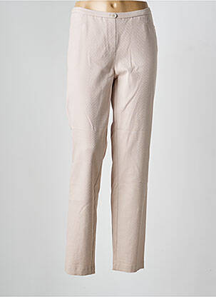 Pantalon slim stretch taille normale beige FRANK WALDER femme