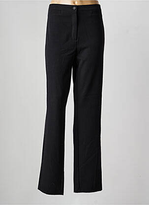 Pantalon droit tissage crêpe taille normale noir QUATTRO femme