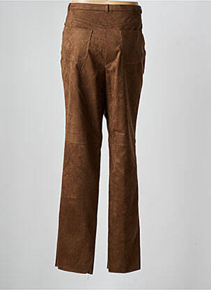 Pantalon slim taille élastique taille normale marron PAUPORTÉ femme
