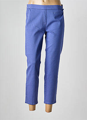 Pantalon 7/8 stretch taille normale violet FRANK WALDER femme