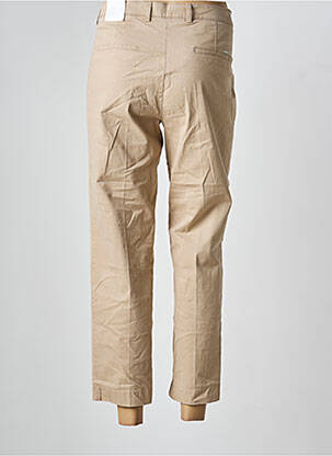 Pantalon chino tissage popeline taille normale beige TONI femme