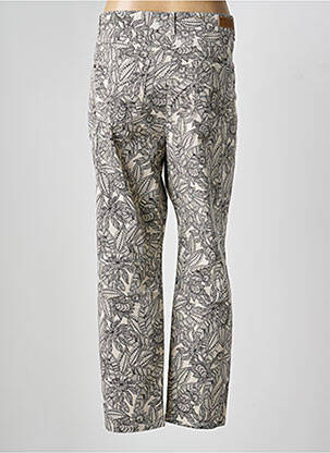 Pantalon slim tissage popeline taille normale beige OLSEN femme