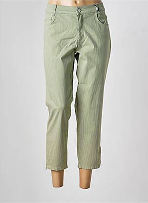 Pantalon 7/8 stretch taille normale vert RABE femme
