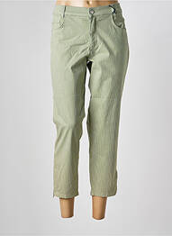 Pantalon 7/8 stretch taille normale vert RABE femme