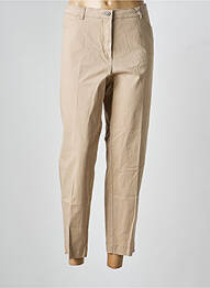 Pantalon chino tissage popeline taille normale beige TONI femme