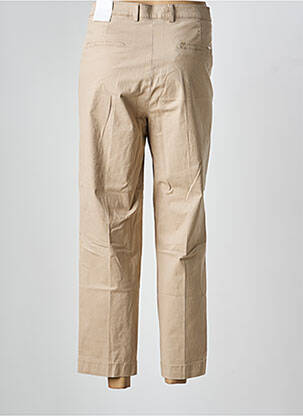 Pantalon chino tissage popeline taille normale beige TONI femme