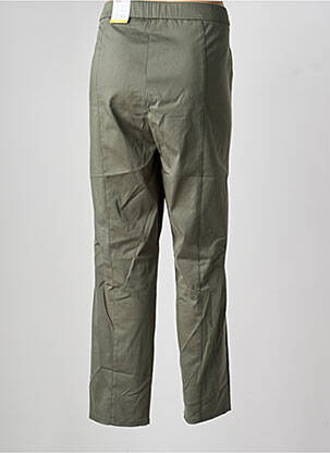 Pantalon slim taille élastique taille normale vert FRANK WALDER femme
