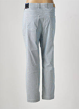 Pantalon slim tissage popeline taille normale bleu TONI femme