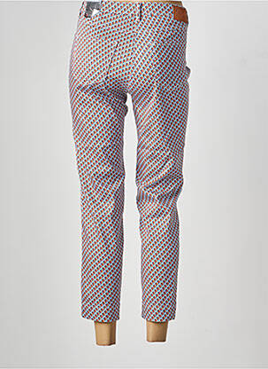 Pantalon 7/8 tissage popeline taille normale orange TONI femme