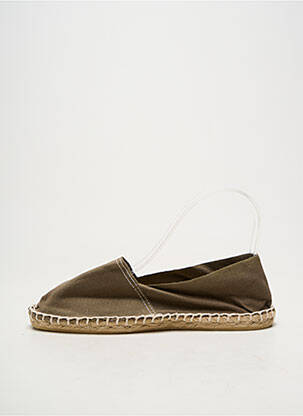 Espadrilles bout rond talon plat jusqu'à 3cm vert CALA 1789 femme