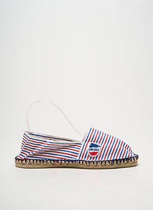Espadrilles bout rond talon plat jusqu'à 3cm bleu CALA 1789 femme
