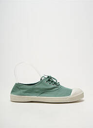 Slip ons bout rond talon plat jusqu'à 3cm vert BENSIMON femme