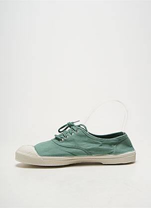 Slip ons bout rond talon plat jusqu'à 3cm vert BENSIMON femme