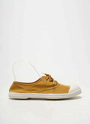 Baskets semelle extérieure textile bout rond marron BENSIMON unisexe