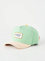 Casquette fermeture pressionnée vert HELLO HOSSY garçon