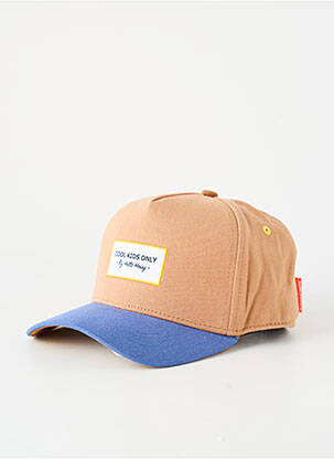 Casquette broderie marron HELLO HOSSY garçon
