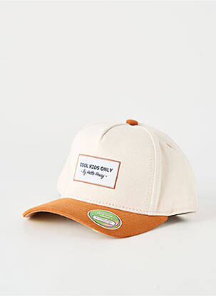 Casquette broderie beige HELLO HOSSY garçon