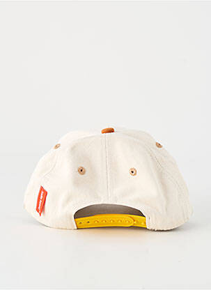 Casquette fermeture pressionnée beige HELLO HOSSY garçon