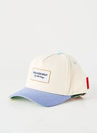 Casquette fermeture pressionnée beige HELLO HOSSY garçon