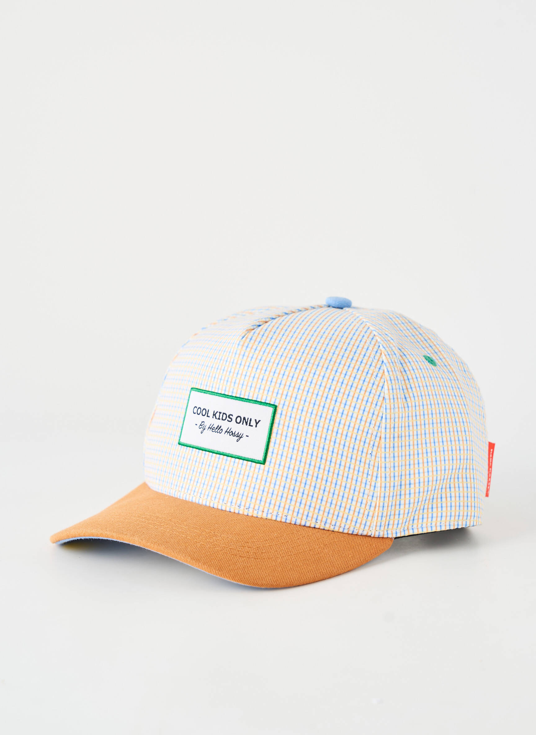 Casquette imprimé carreaux marron HELLO HOSSY garçon