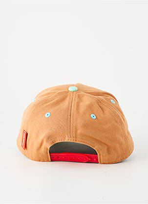 Casquette fermeture pressionnée marron HELLO HOSSY garçon