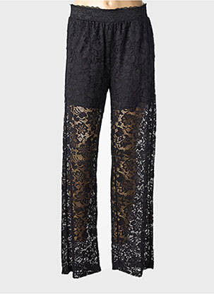 Pantalon droit stretch taille normale noir SOYACONCEPT femme