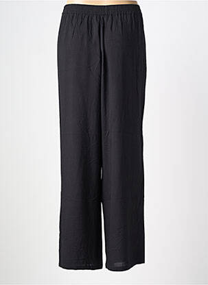 Pantalon droit tissage popeline taille normale noir SOYACONCEPT femme
