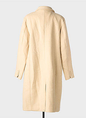 Manteau long coupe droite sans capuche beige SOYACONCEPT femme