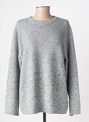 Pull coupe droite manches longues gris SOYACONCEPT femme
