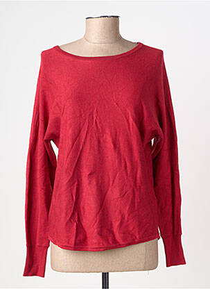 Pull coupe droite manches longues rouge SOYACONCEPT femme