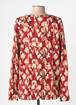 Blouse imprimé fantaisie manches longues rouge SOYACONCEPT femme
