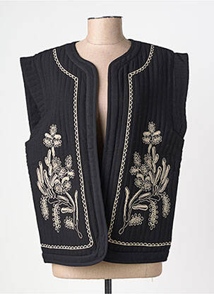 Gilet sans manche sans manche noir SOYACONCEPT femme