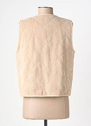 Gilet sans manche col v beige SOYACONCEPT femme