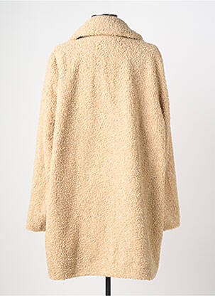 Manteau long coupe droite sans capuche beige SOYACONCEPT femme