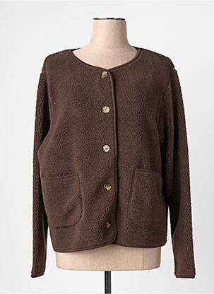Veste casual col rond marron SOYACONCEPT femme