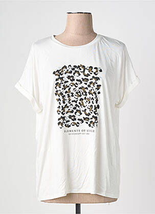 Top manches courtes manches courtes blanc SOYACONCEPT femme