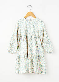 Robe mi-longue fermeture zippée au dos manches longues bleu ZY fille