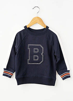 Sweat-shirt stretch manches longues bleu ZY garçon
