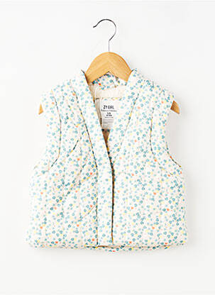 Veste casual fermeture pressionnée bleu ZY fille