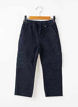 Pantalon cargo slim taille élastique bleu ZY garçon