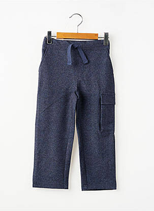 Pantalon cargo slim taille élastique bleu ZY garçon