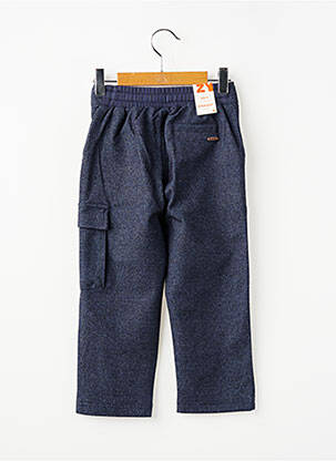 Pantalon cargo slim taille élastique bleu ZY garçon