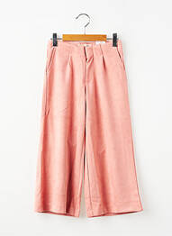 Pantalon large poches taille élastique rose ZY fille