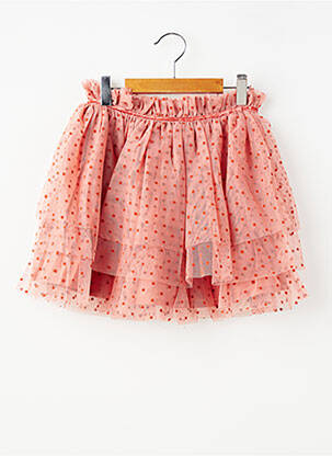 Jupe mi-longue taille normale rose ZY fille