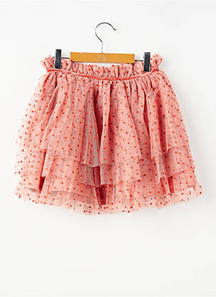 Jupe mi-longue taille normale rose ZY fille