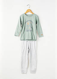 Pyjama manches longues vert ZY garçon