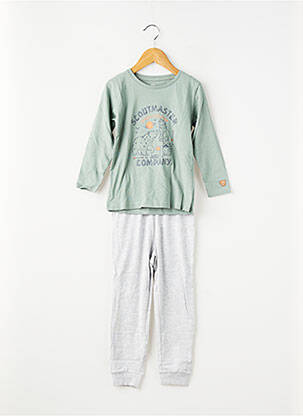 Pyjama manches longues vert ZY garçon