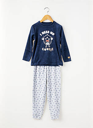 Pyjama manches longues gris ZY garçon