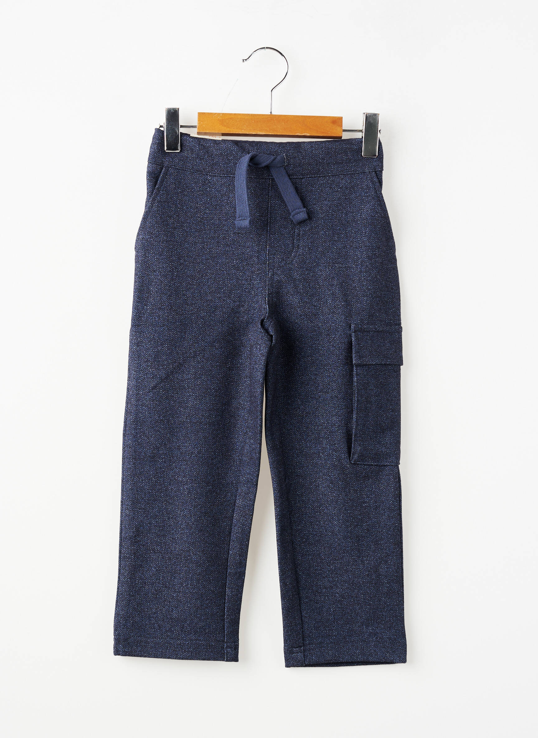 Pantalon cargo slim taille élastique bleu ZY garçon