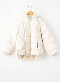 Doudoune manches longues a capuche beige ZY fille